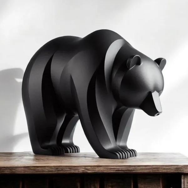 Bear Sculpture, Minimalist Form