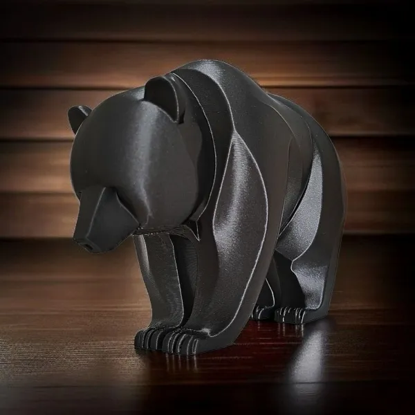 Bear Sculpture, Minimalist Form