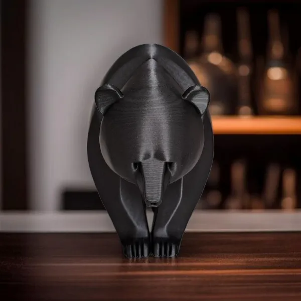 Bear Sculpture, Minimalist Form