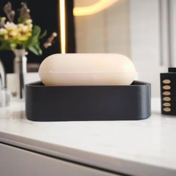 Soap Bar Holder With Drainage Ribs