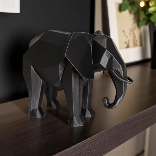 Low Poly Elephant Statue
