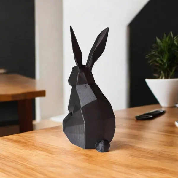 Low Poly Rabbit Sculpture