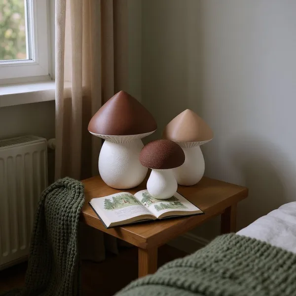 Mushroom Trio Decoration Set