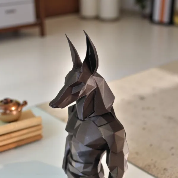Low Poly Anubis Statue