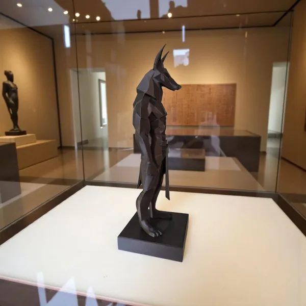 Low Poly Anubis Statue