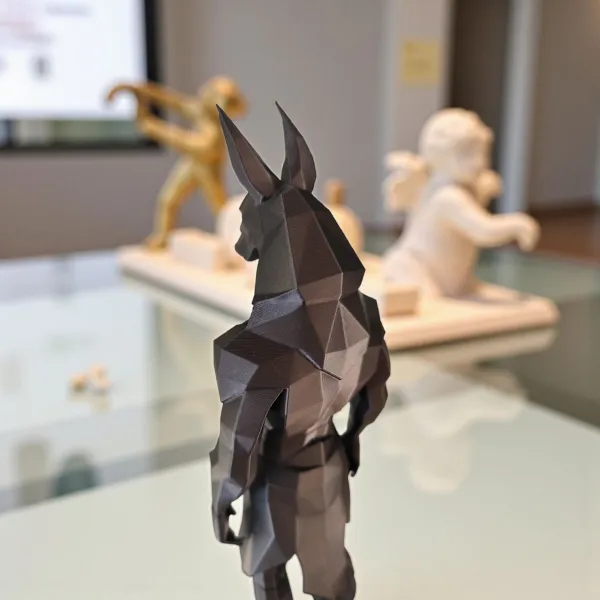 Low Poly Anubis Statue