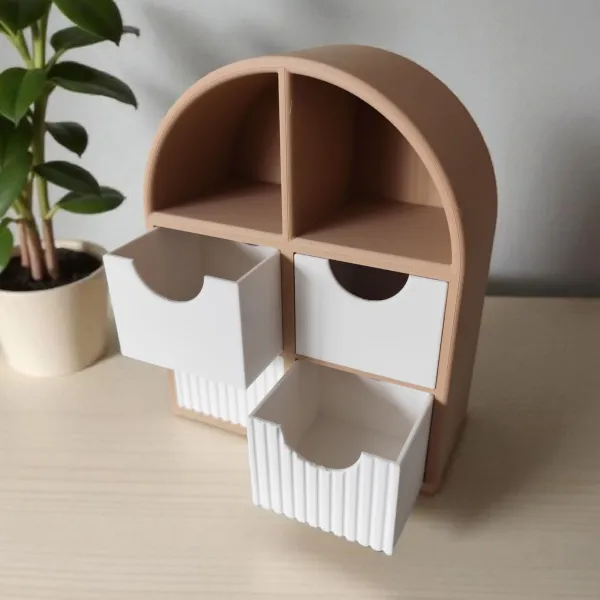 Small jewellery shelf with drawers