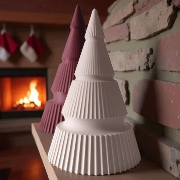 Ribbed Christmas Tree Duo