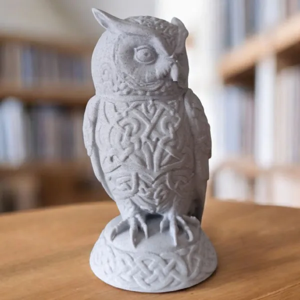 Celtic Ornament Owl Sculpture