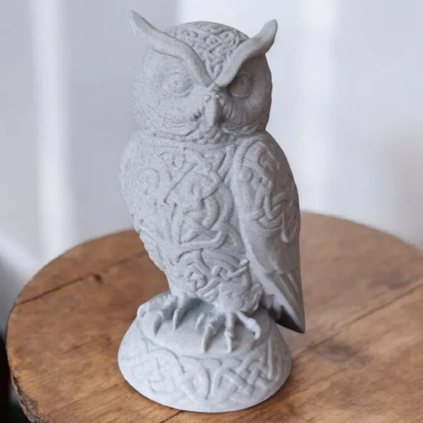 Celtic Ornament Owl Sculpture