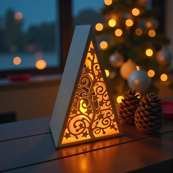 Pyramid Christmas Tree Lantern for LED Tealight