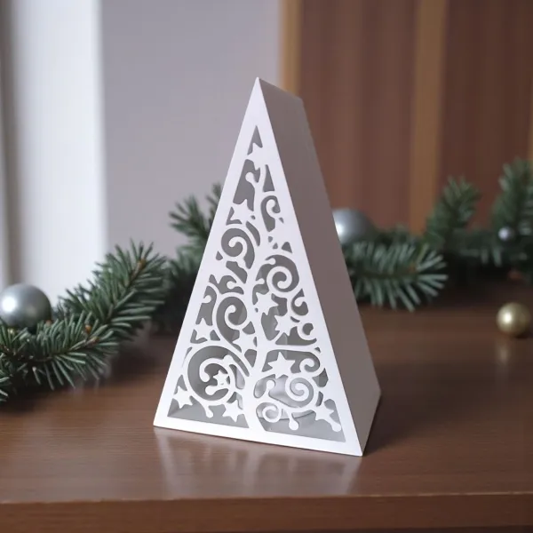 Pyramid Christmas Tree Lantern for LED Tealight