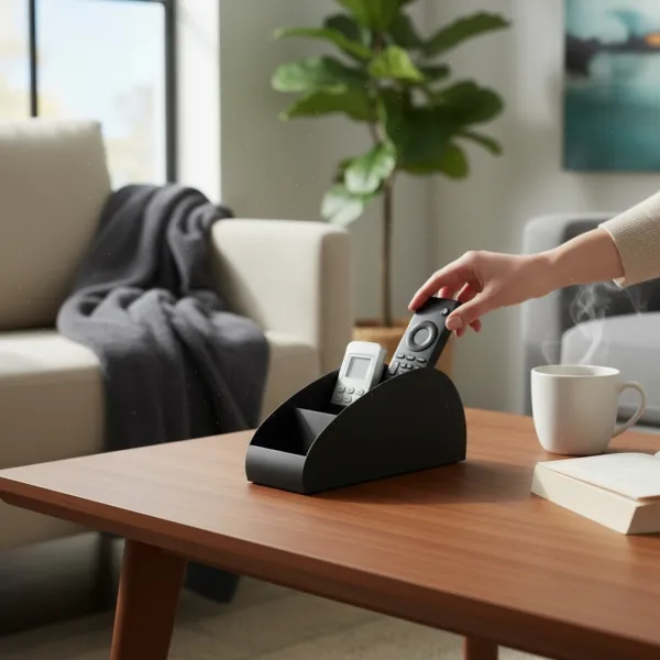 Curved Remote & Phone Organizer