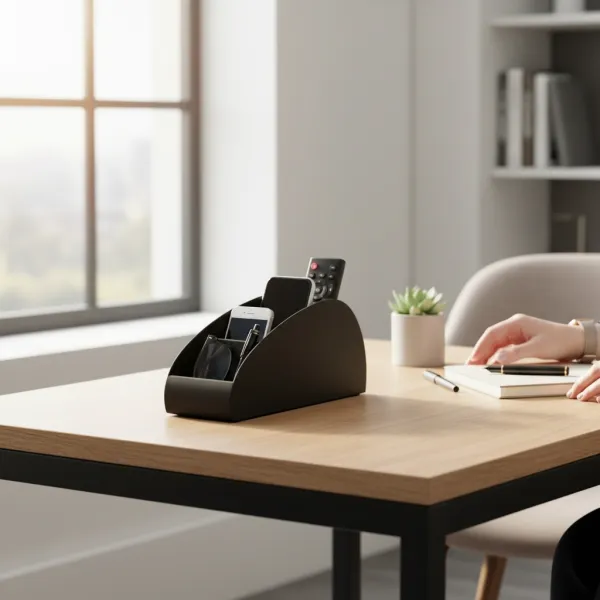 Curved Remote & Phone Organizer
