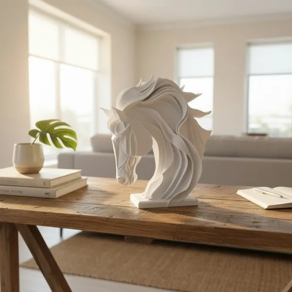 Abstract Horse Sculpture