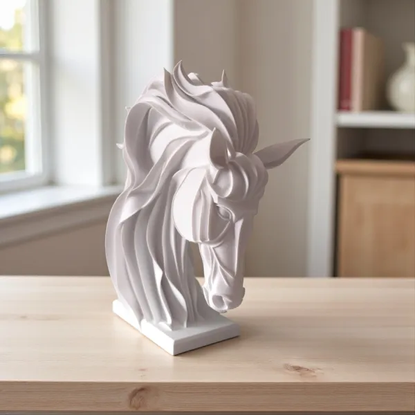 Abstract Horse Sculpture