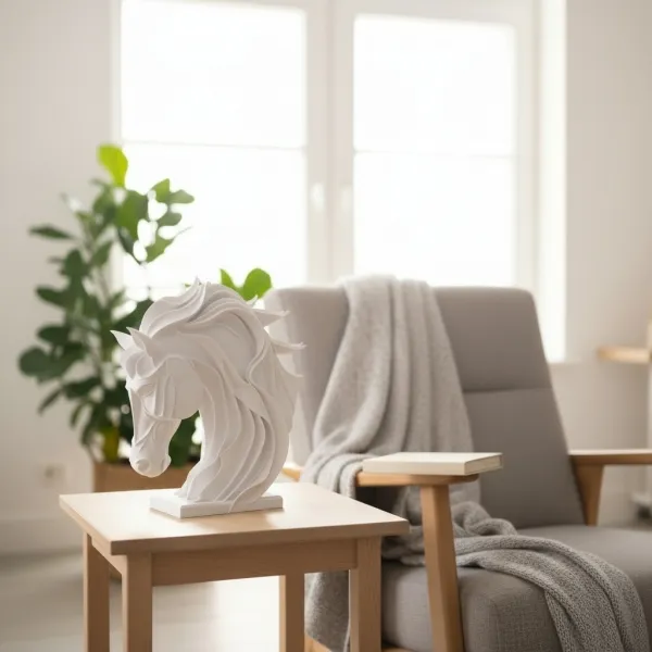 Abstract Horse Sculpture