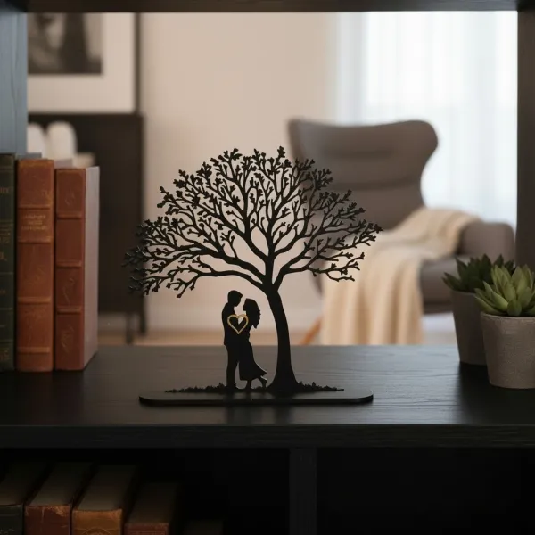 Couple Under Tree Valentine's Decor