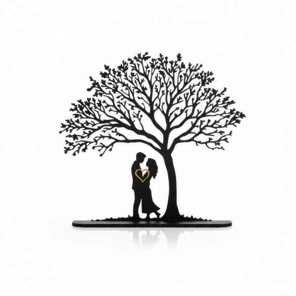 Couple Under Tree Valentine's Decor