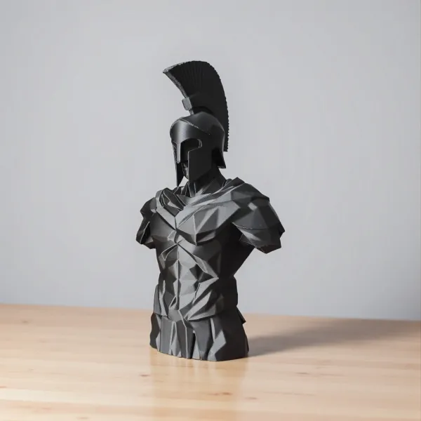 Low Poly Spartan Warrior Bust